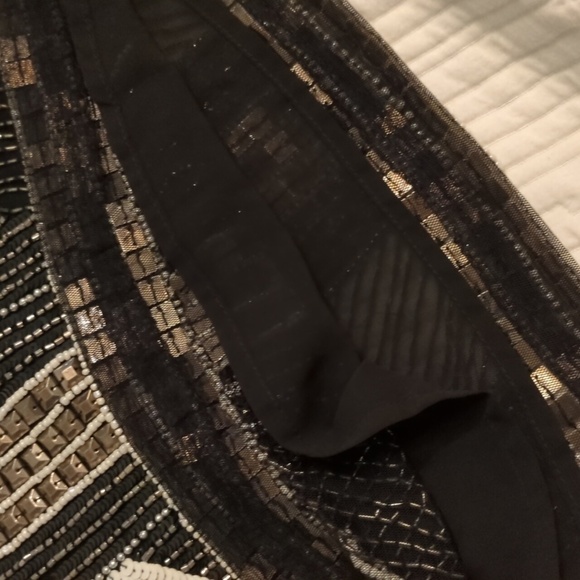 Rammi Brooke Daisy Beaded Embellished Cocktail Party Concert Festival Mini dress - Picture 10 of 15